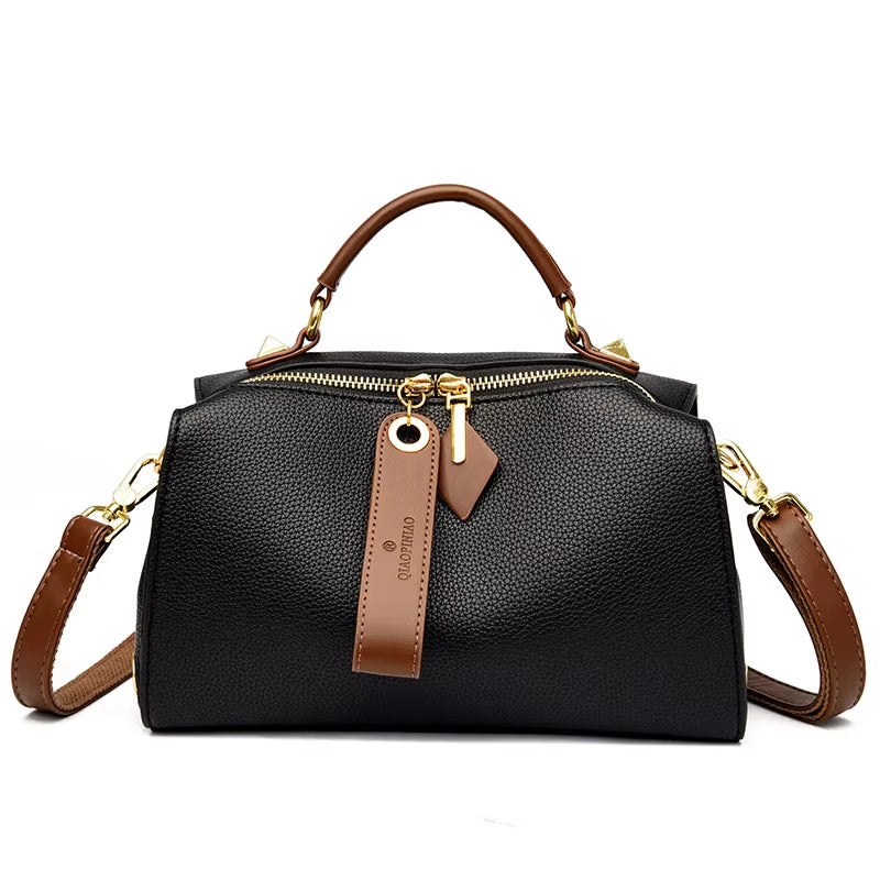 Chic Luxury Leather Crossbody Shoulder Bag for Women - Perfect Blend of Style and Functionality