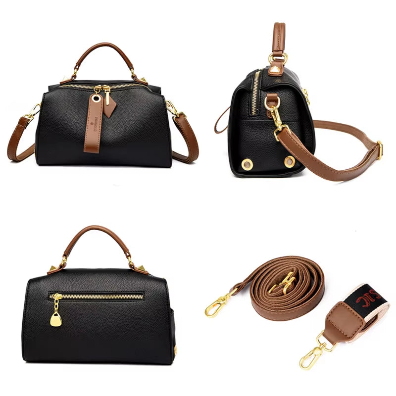 Chic Luxury Leather Crossbody Shoulder Bag for Women - Perfect Blend of Style and Functionality