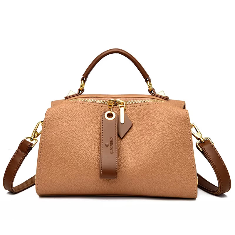 Chic Luxury Leather Crossbody Shoulder Bag for Women - Perfect Blend of Style and Functionality