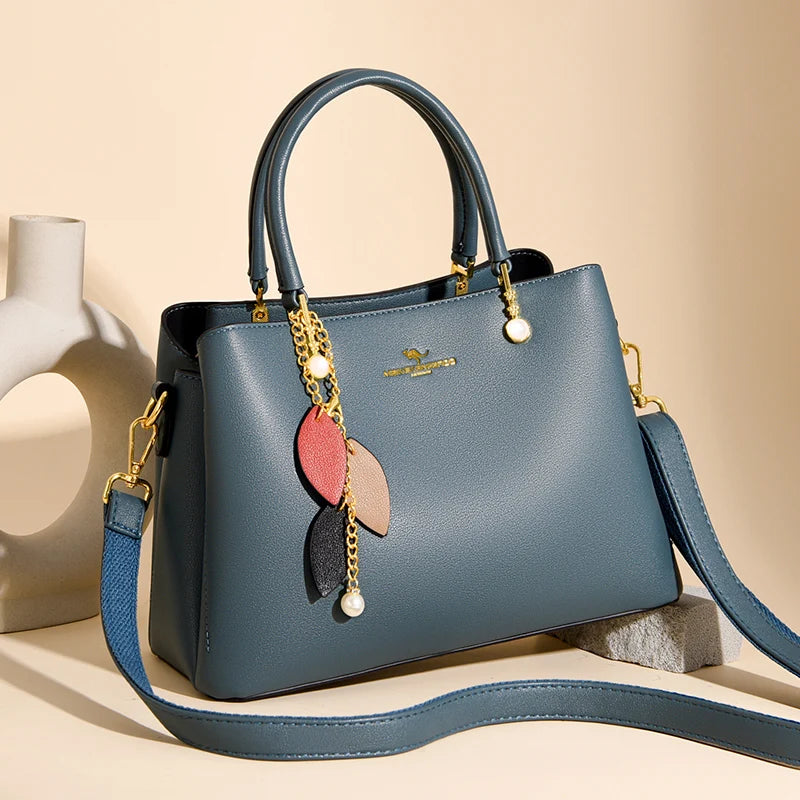 Chic and Spacious Women's PU Leather Tote Bag - Versatile Shoulder and Crossbody Design for Everyday Elegance