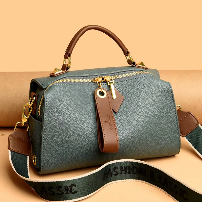 Chic Luxury Leather Crossbody Shoulder Bag for Women - Perfect Blend of Style and Functionality